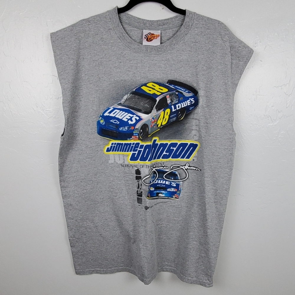 Winners Circle Jimmie Johnson Tank Top T-Shirt Men’s XL NASCAR Racing
